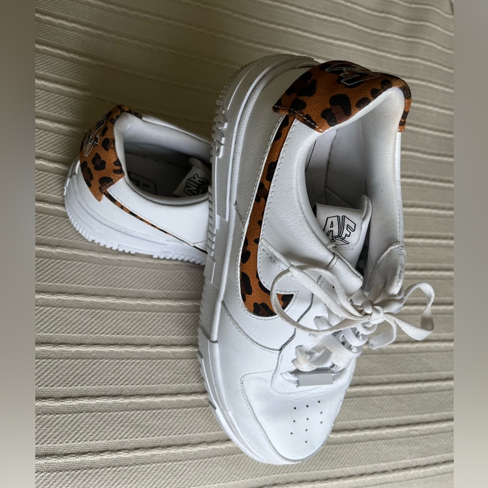 Nike Air Force 1 Pixel - White Leopard Print - Women’s 10